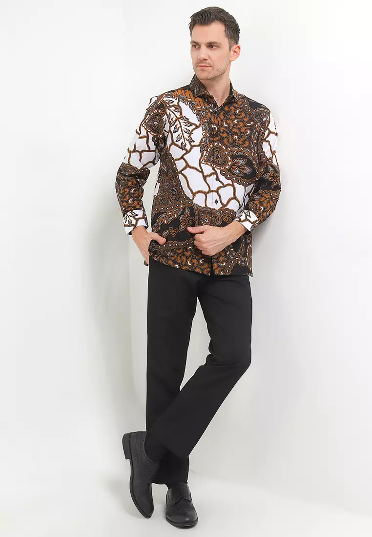 Kemeja Body Fit Batik Sawat Batu Alam