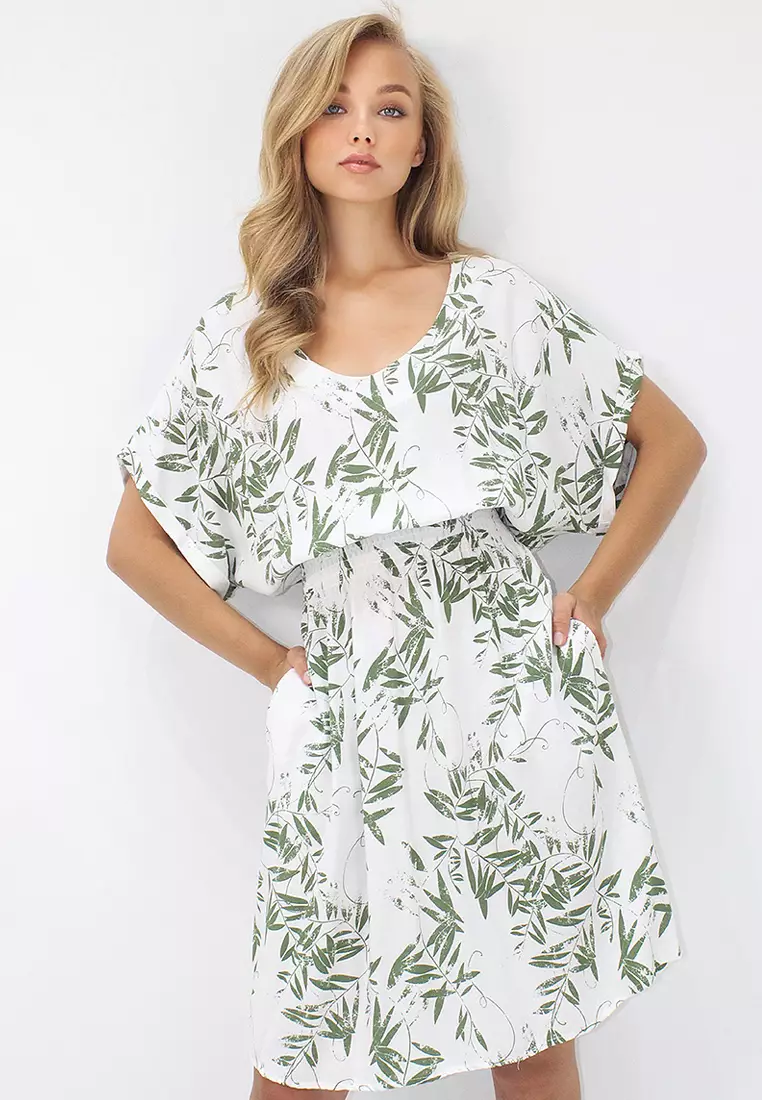 Viscose V-Neck Dress