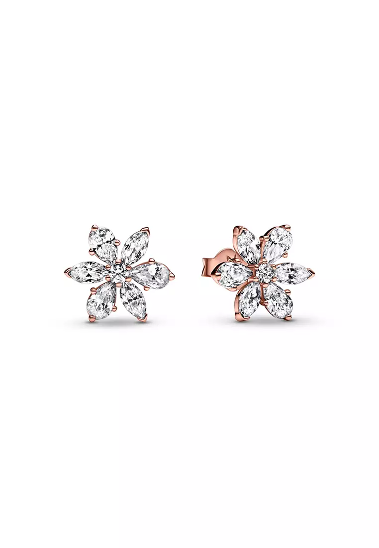 Pandora rose earrings new arrivals
