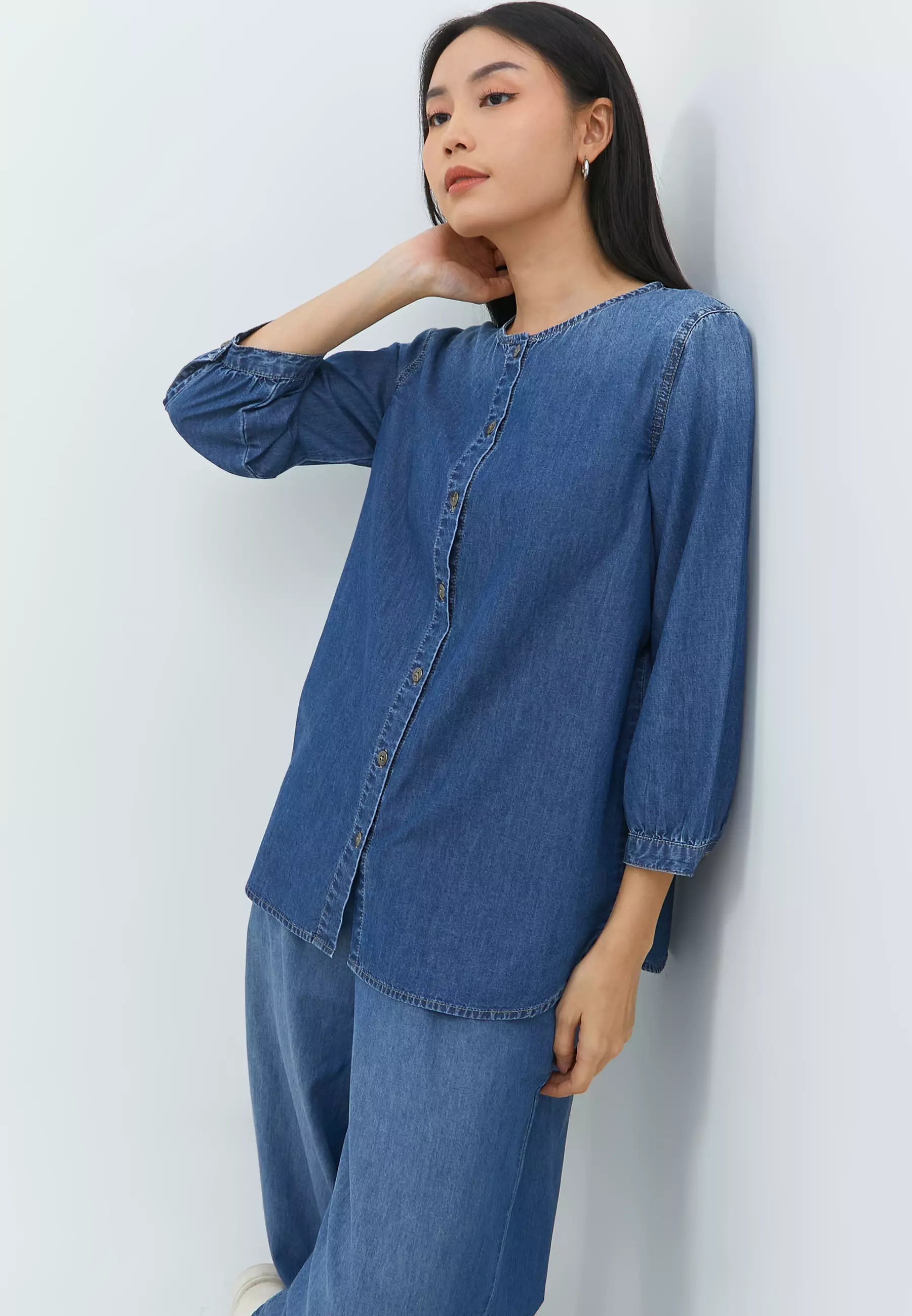 Clare Blue Blouse (G.13130) 