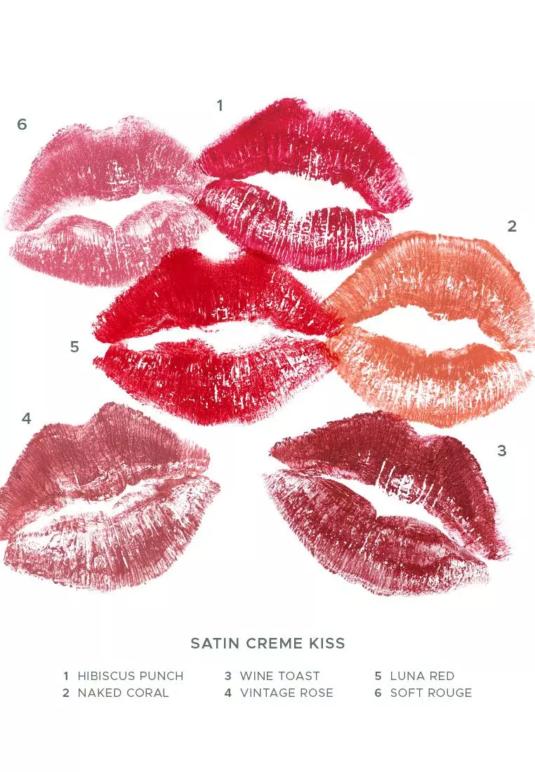 Satin Creme Kiss Bullet Lipstick in Hibiscus Punch
