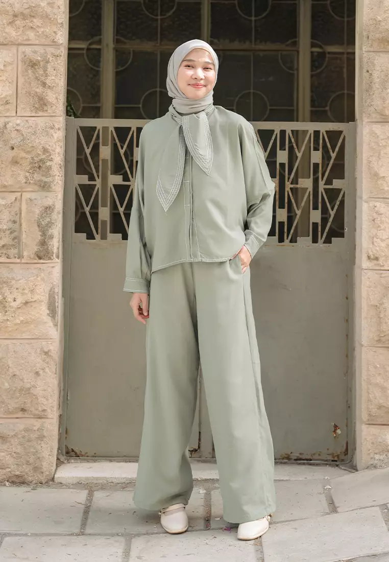 Ziudith Set Grey Green