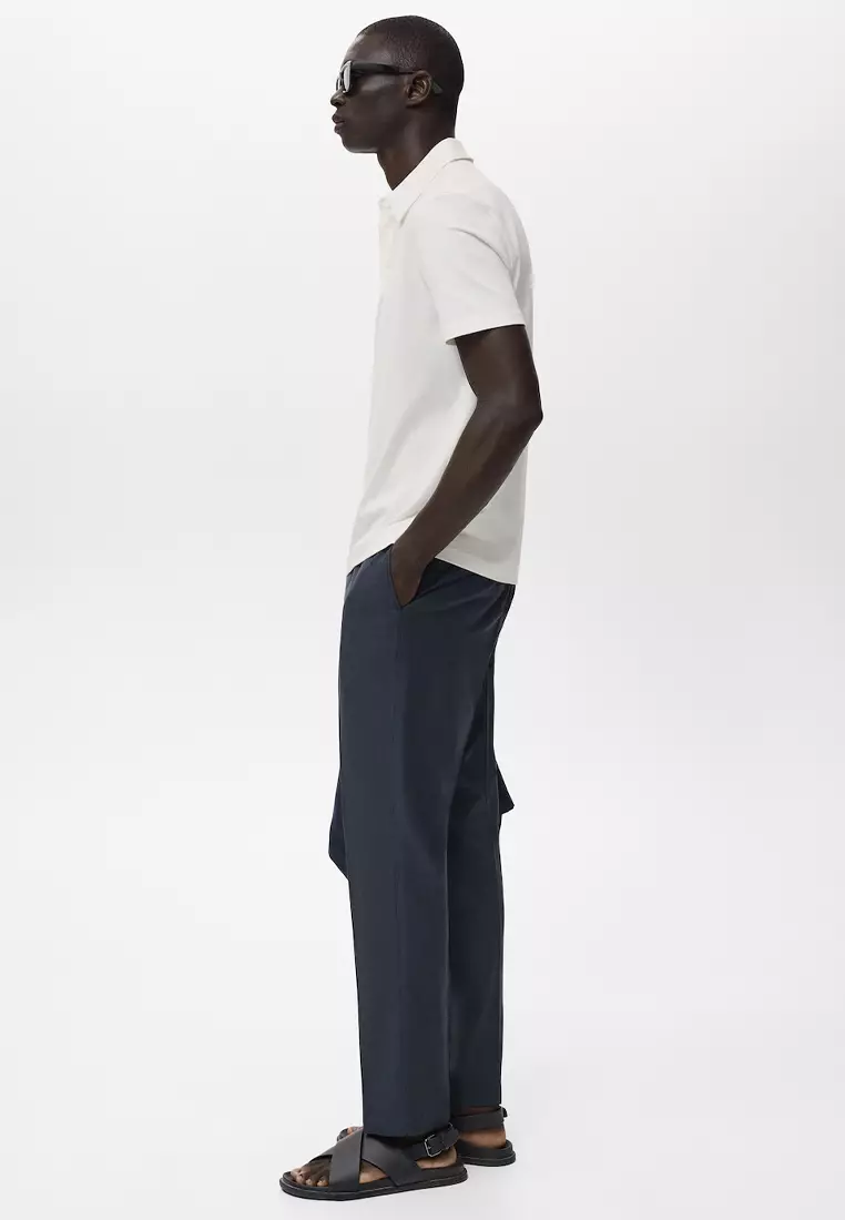 Tapered Crop Trousers