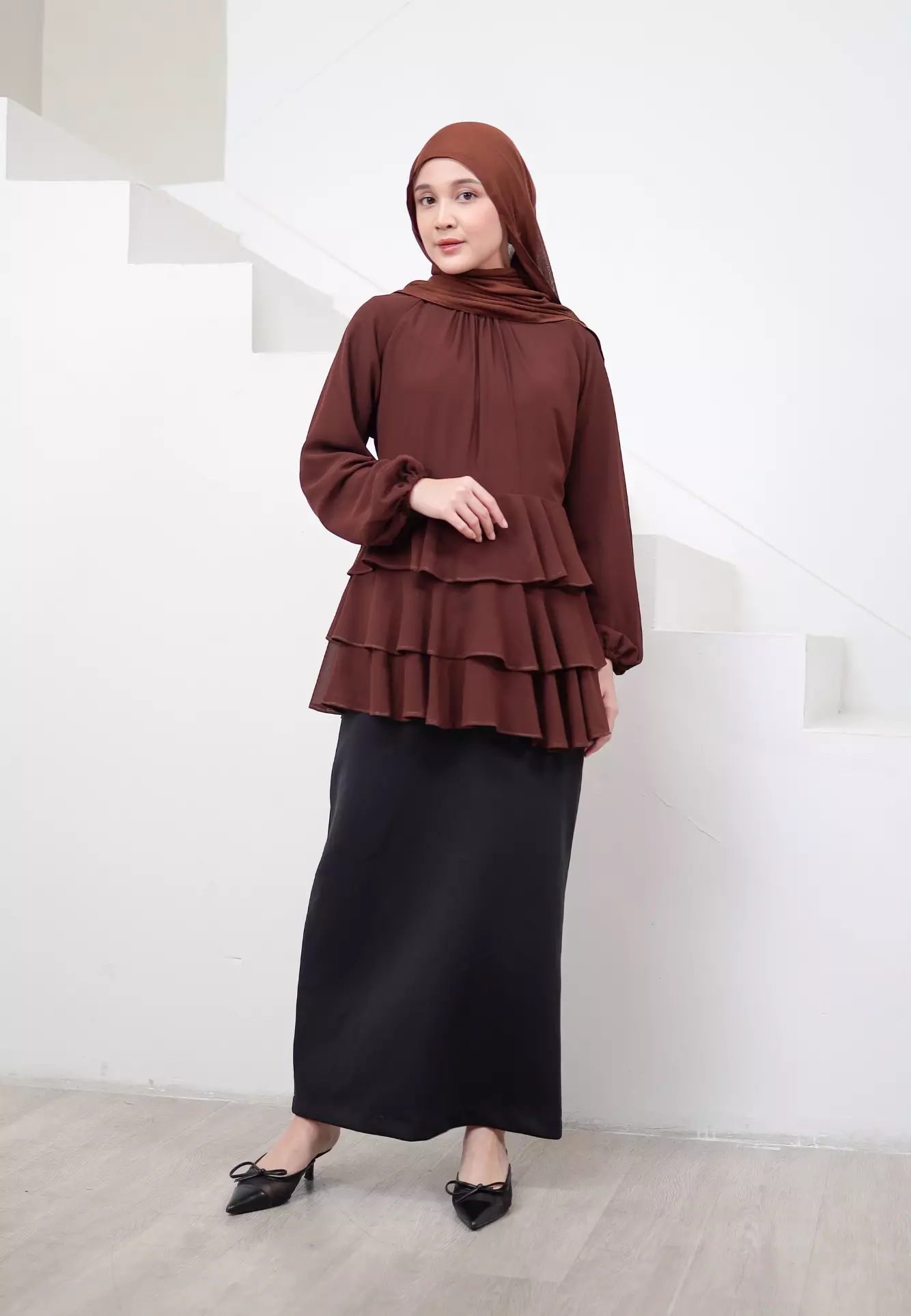 Lucinda Blouse - Coffee