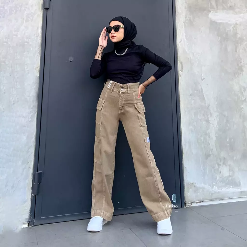 Cargo Baggy Highwaist Jeans 412 HANDS UP