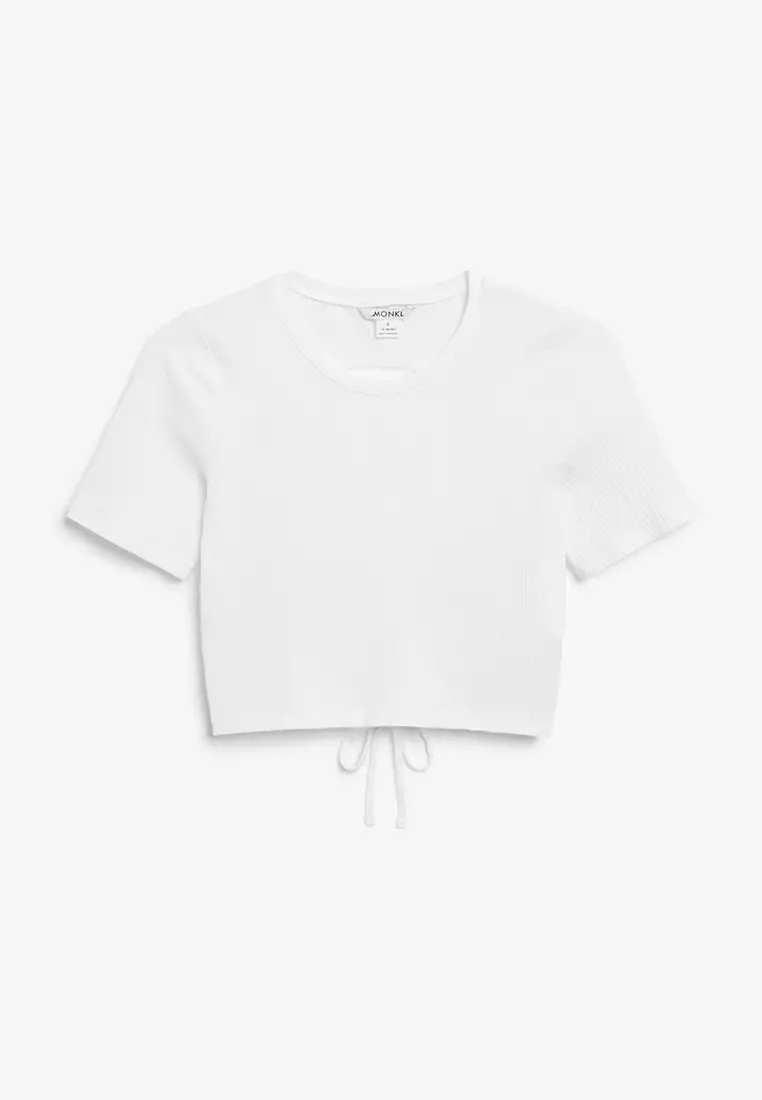 Buy Monki Cropped open back top Online ZALORA Malaysia