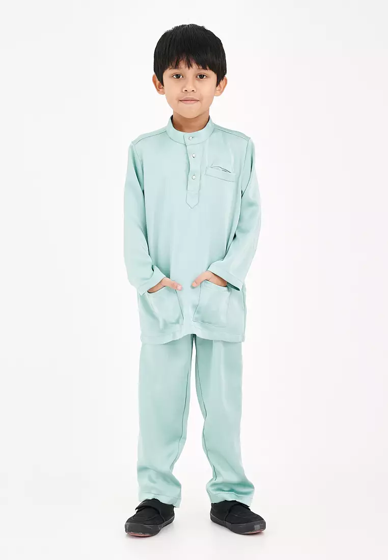 Gene Martino - Abdel Baju Melayu Slim Fit Sedondon – Kids 1139