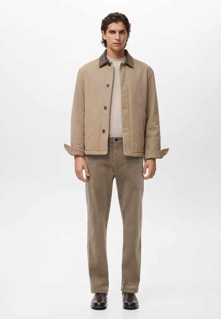 Corduroy Slim-Fit Trousers