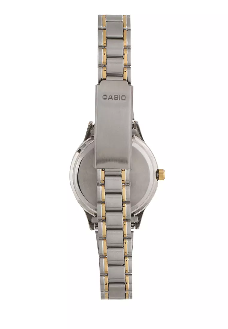 CASIO Women LTP-1128G-7BRDF Silver Gold