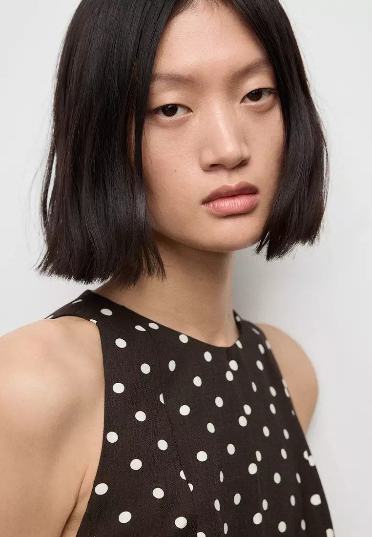 A-Line Polka-Dot Dress