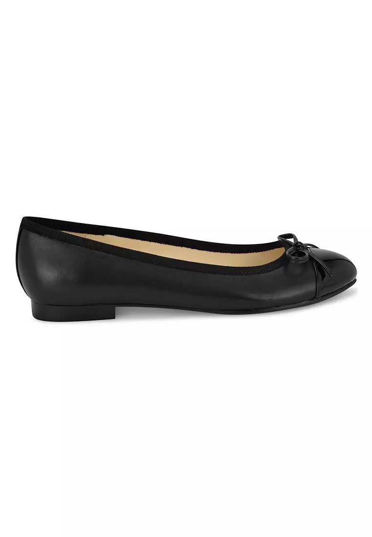 Discount on Nine West  shoes - SKU: Jolee Cap Toe Ballet Flats Black