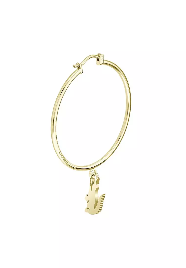 Crocodile Yellow Gold Earrings LAJ-2040376