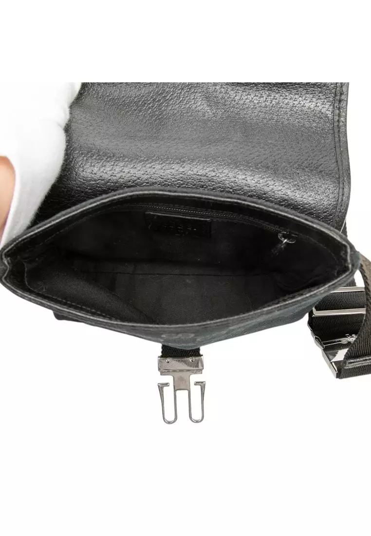 Pre-Loved Gucci Gg Canvas Belt Bag