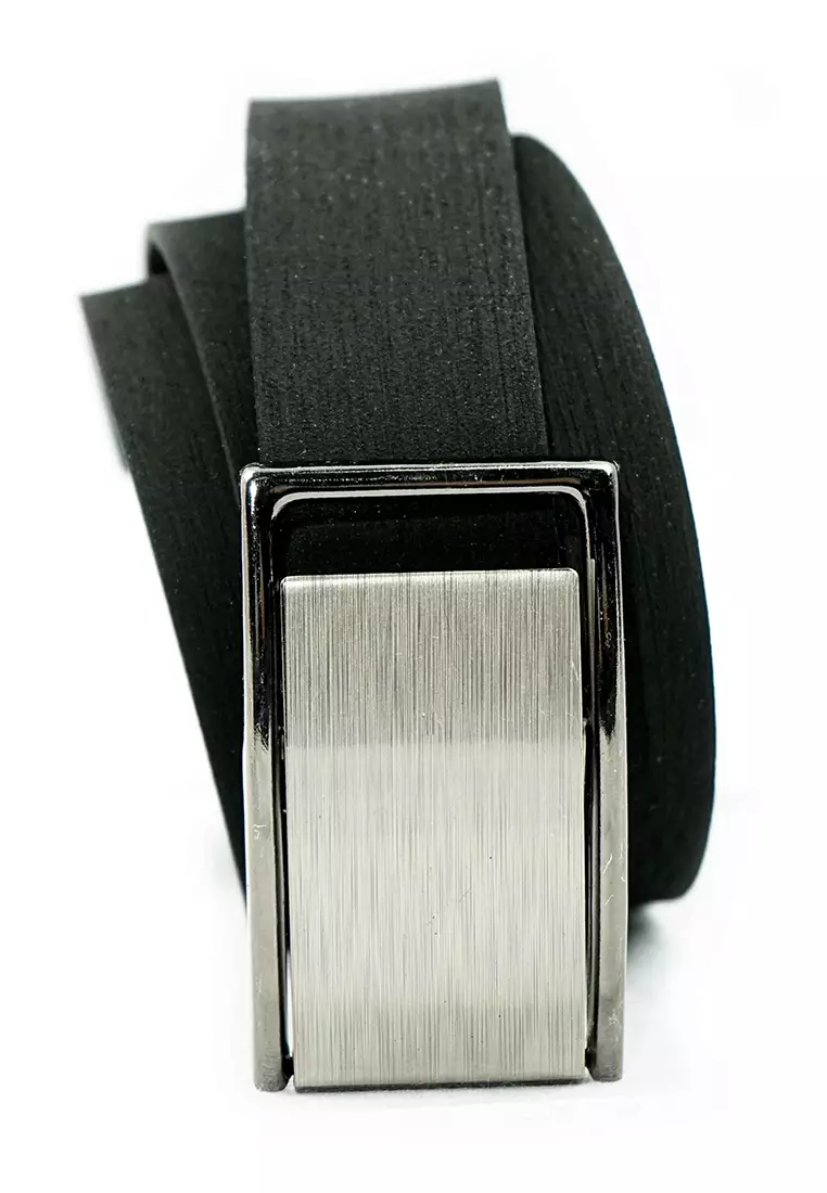 Houseofcuff Ikat Pinggang Kulit Belt Leather Gesper Pria Hitam P