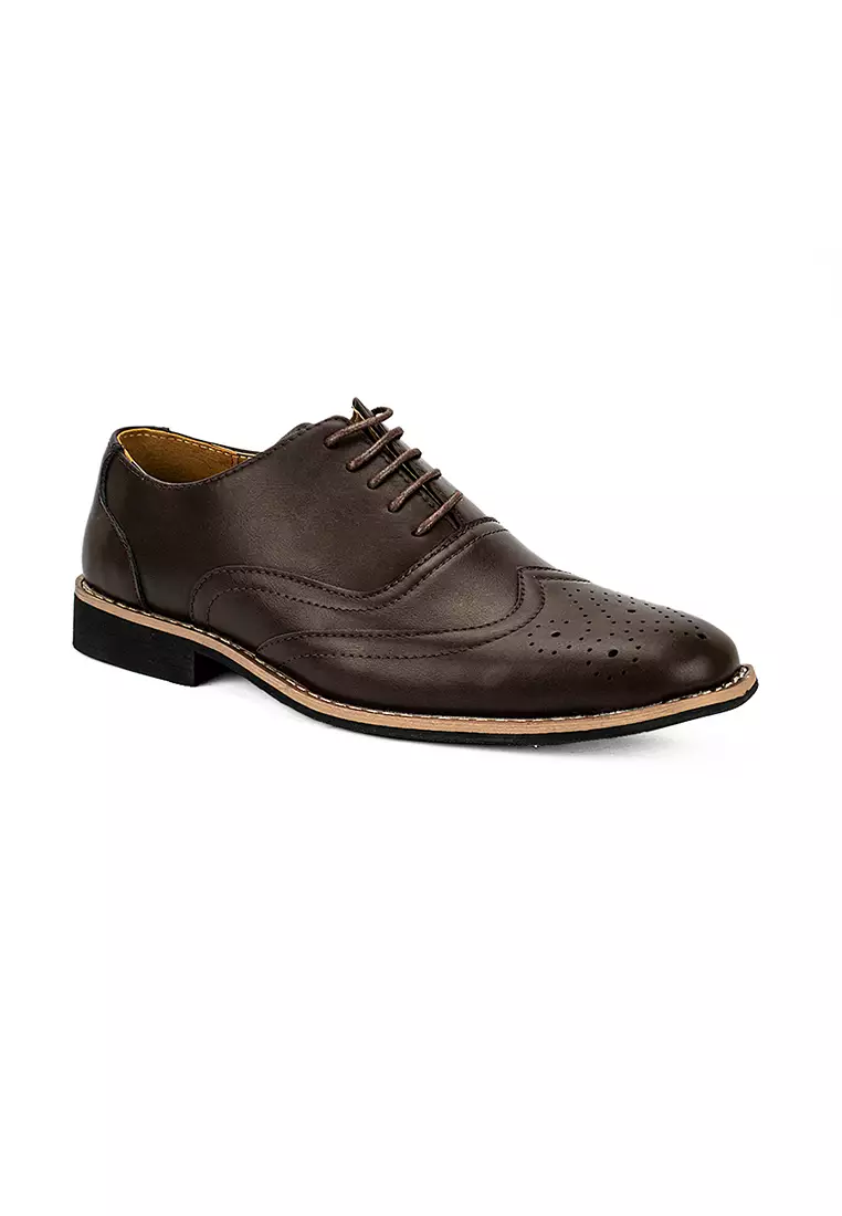 Discount on Mario D' boro Runway  shoes - SKU: Men's Formal Oxford Shoes Mw 23051 Dark Brown C23