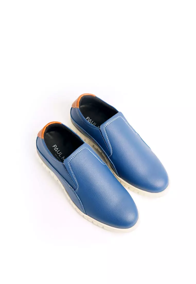 PAULMAY - Sepatu Casual Slip on Pria Modena 46 Navy