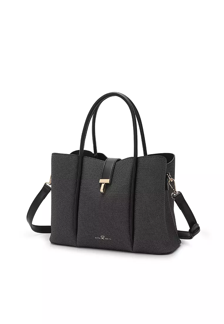 Women's Top Handle Bag / Sling Bag / Crossbody Bag / Shoulder Bag (Tas Tangan Wanita / Tas Selempang Wanita / Tas Bahu Wanita) - Hitam