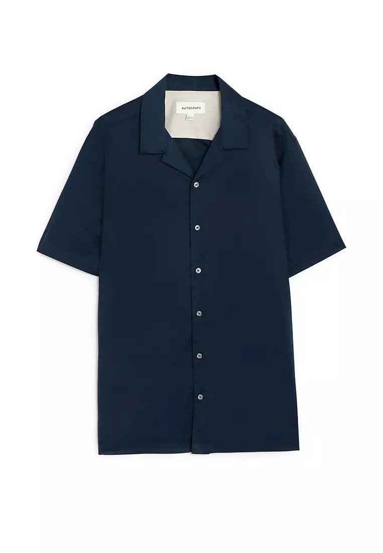 Jual Marks & Spencer Cotton Rich Revere Shirt Original 2024 | ZALORA ...