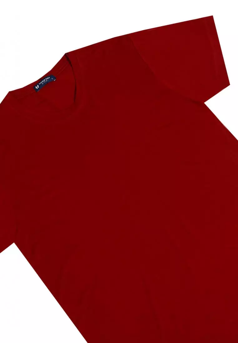 MTI64 Kaos Distro Pria Maroon Polos
