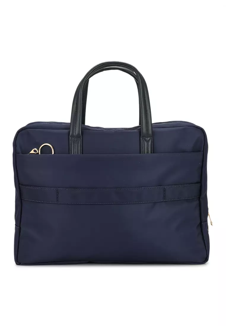 Trimmed Convertible Laptop Bag