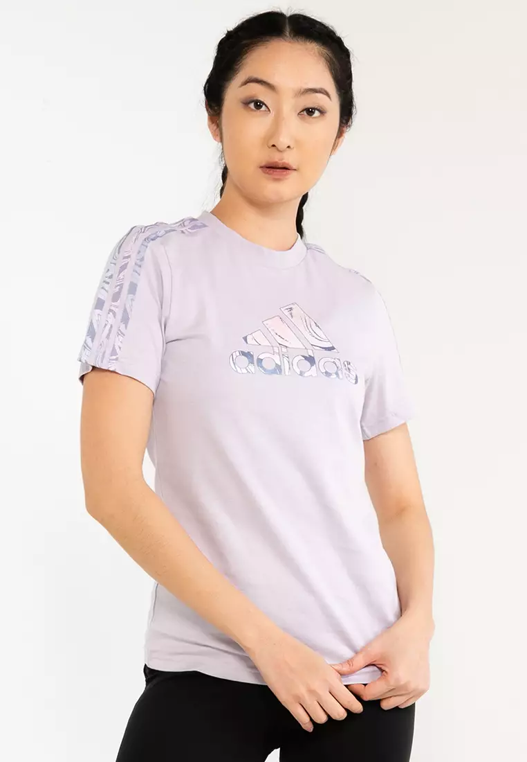 Adidas originals white best sale t shirt women's