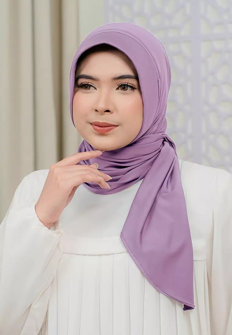 HIJAB INSTAN SOFTPAD AMEENA - SOFT PURPLE