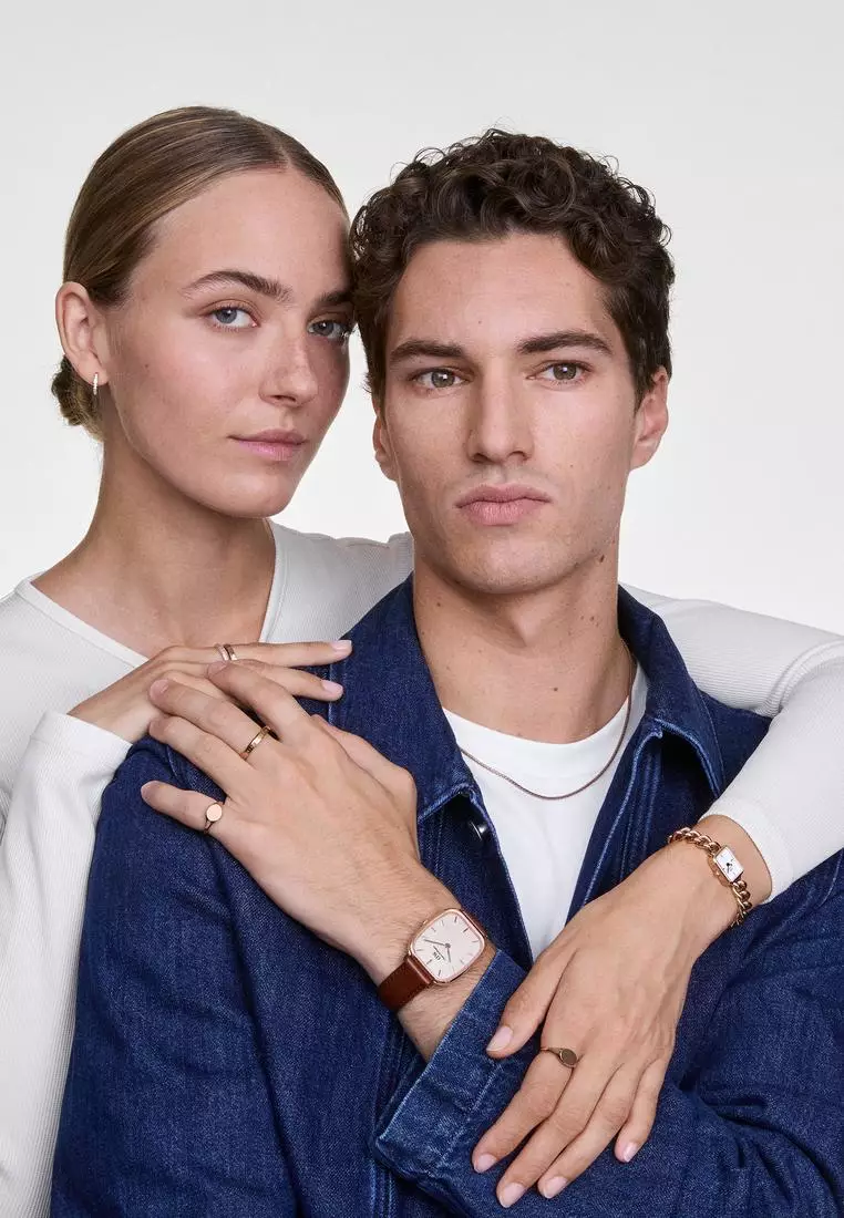 Classic Mini Signet Ring Rose Gold - Unisex Ring for women and men stainless steel Ring DW Official Authentic Original