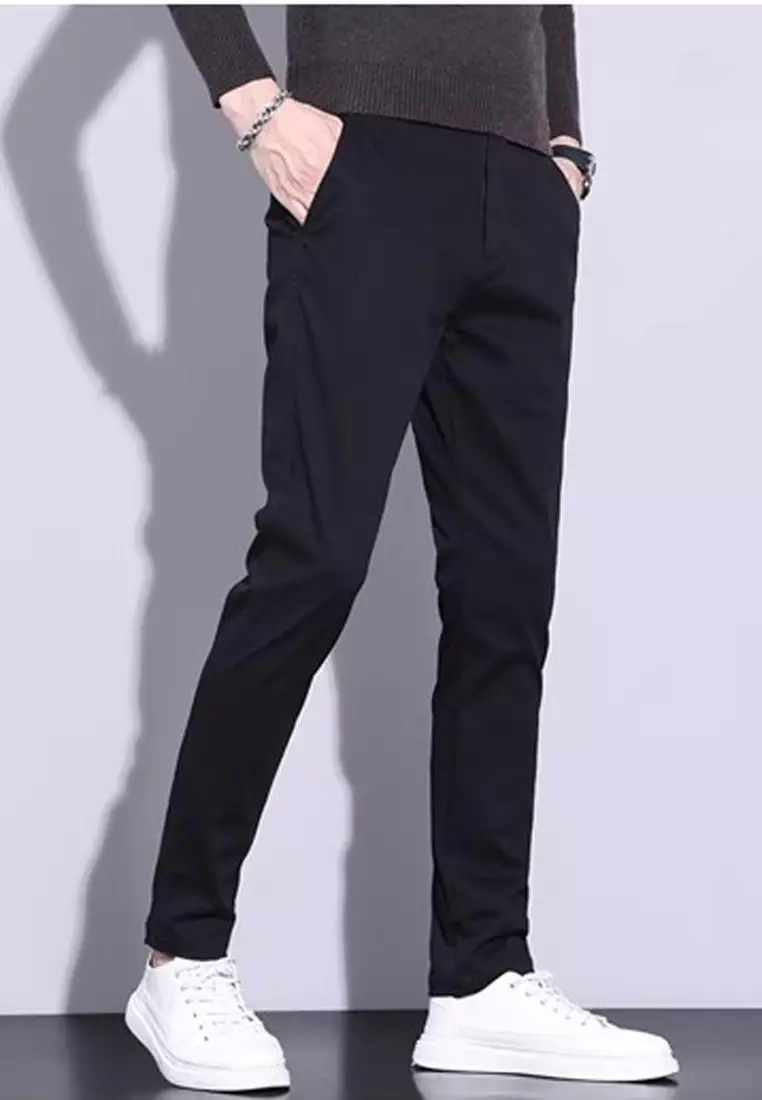 型男直腳斜布褲