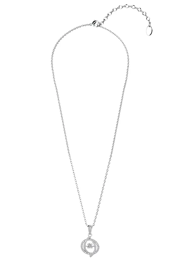 Victoria Pendant WG - Kalung Crystal by Her Jewellery