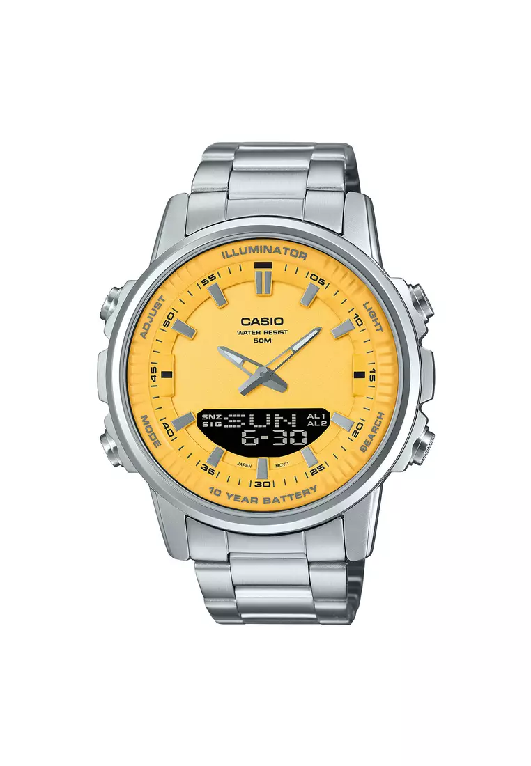 Casio watch men's analog digital sport hot sale
