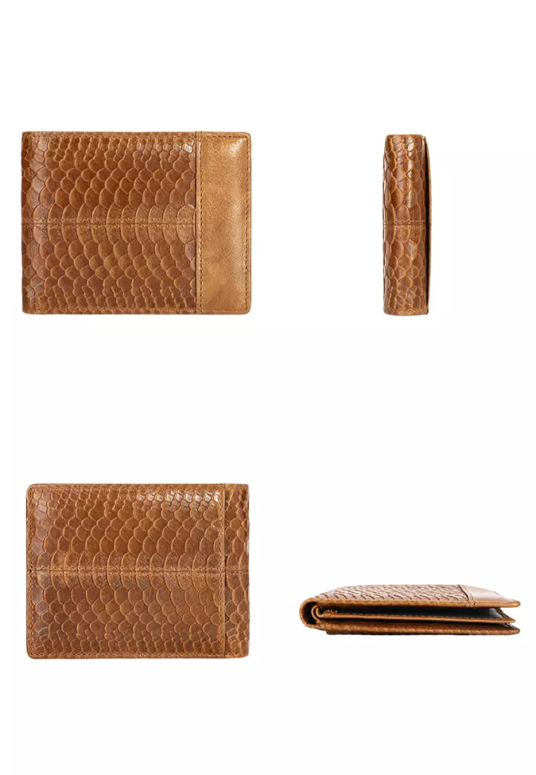 压花真皮男士钱包短款男士钱夹头层牛皮男钱包