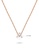 Aquae Jewels pink Necklace Britney 18K Gold and Diamonds - Rose Gold E449CACCEAAFFAGS_1