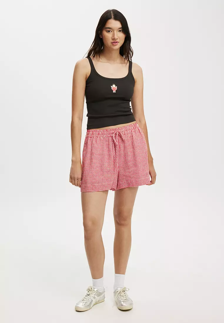 Scoop Neck Graphic Cami Top