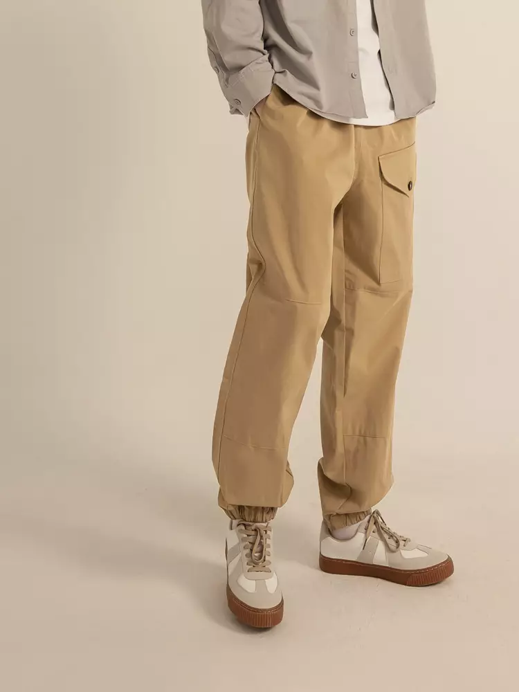 Elastic with pockets single layer jogger