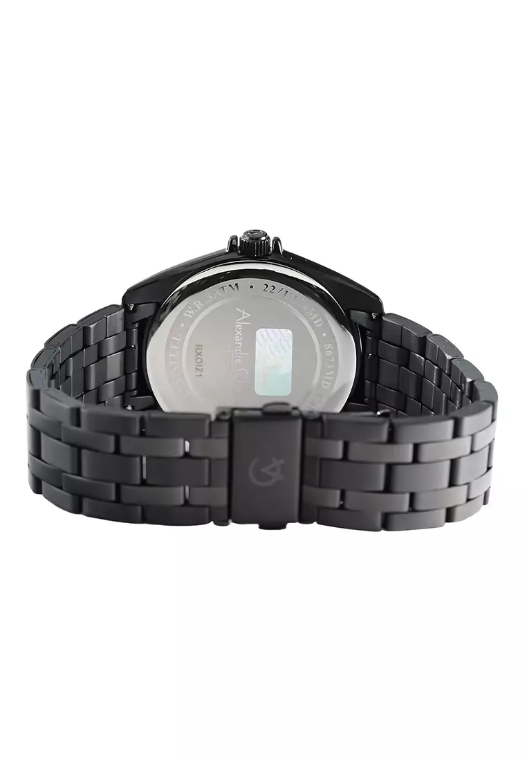 Alexandre Christie - Jam Tangan Pria - Black - Stainless Steel - 8673 MDBIPBARG