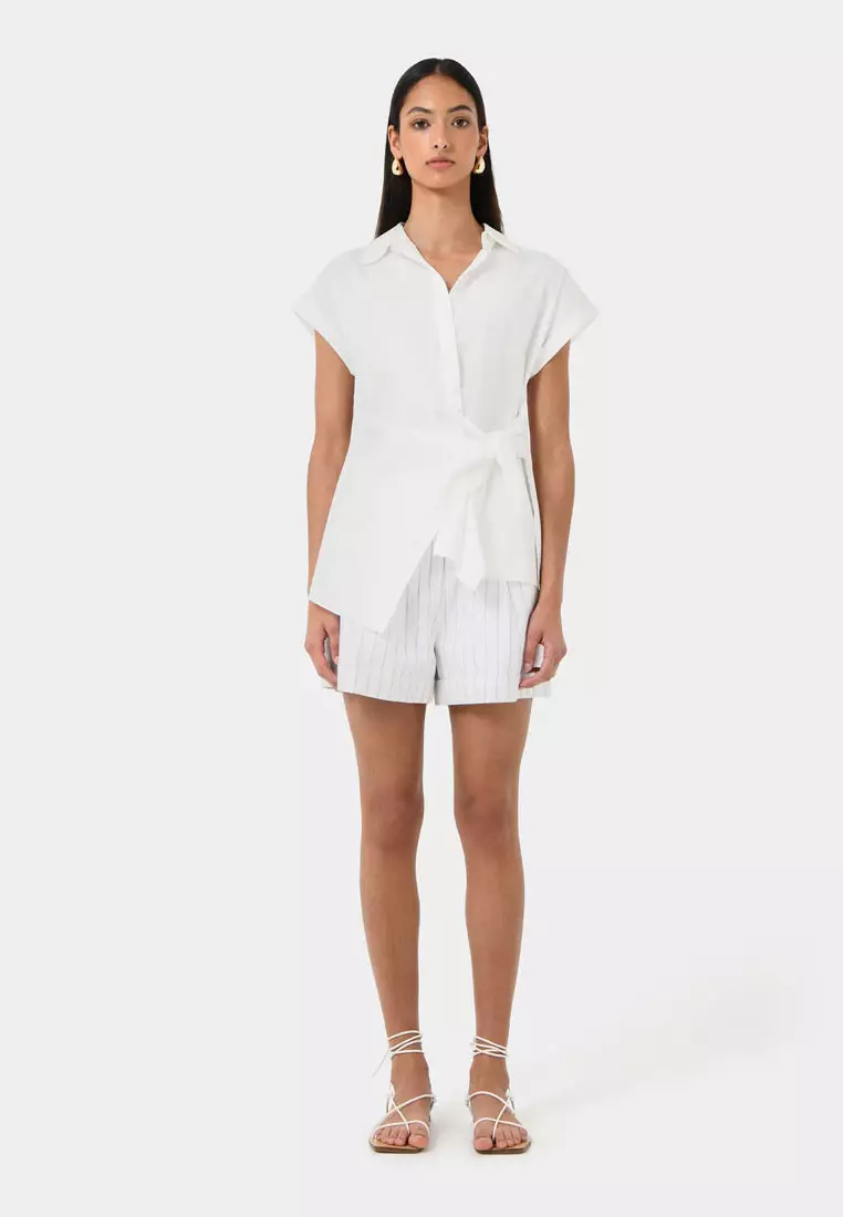 Zalia Tie Button Shirt