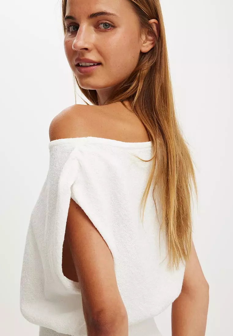 Hazy Short Sleeve Batwing Knit