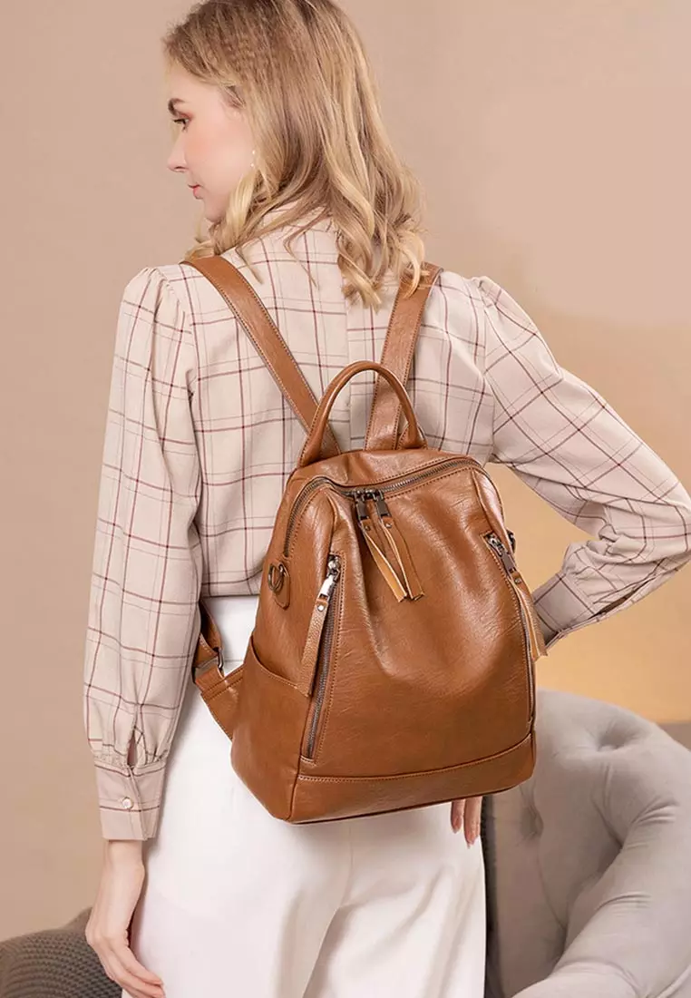 Leather Ladies Backpack