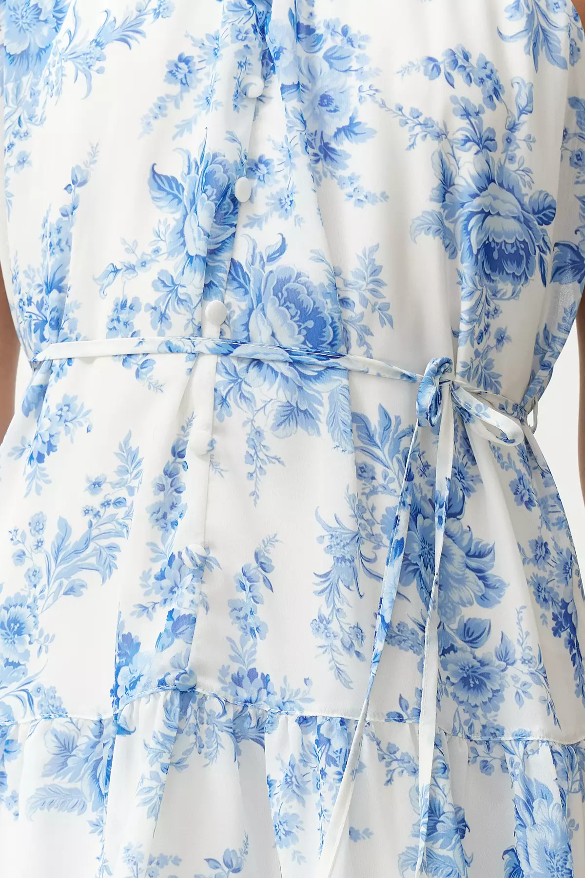 Floral A-Line Mini Dress