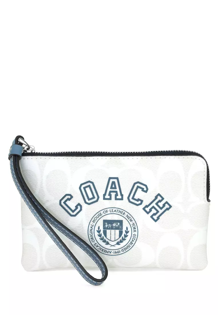 White sales wristlet purse