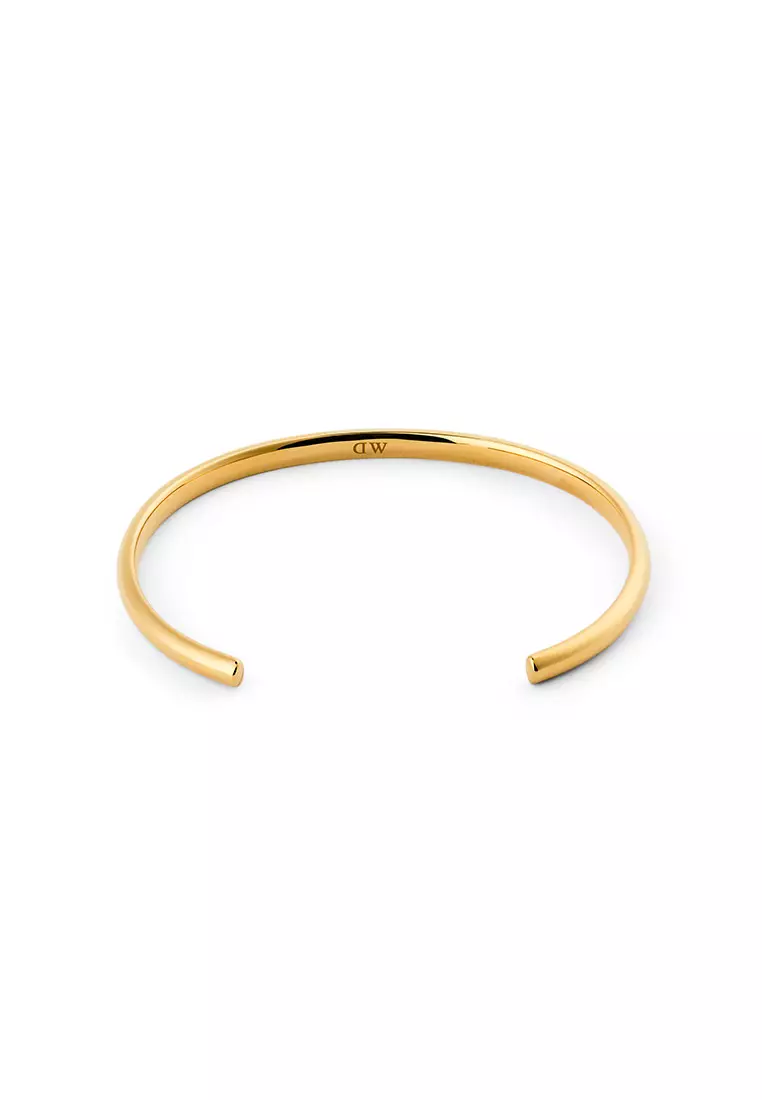 Classic Arch Cuff Gold 4mm - Unisex Bracelet for women and men stainless steel Bracelet DW Official Authentic Original gelang tangan perempuan lelaki DW