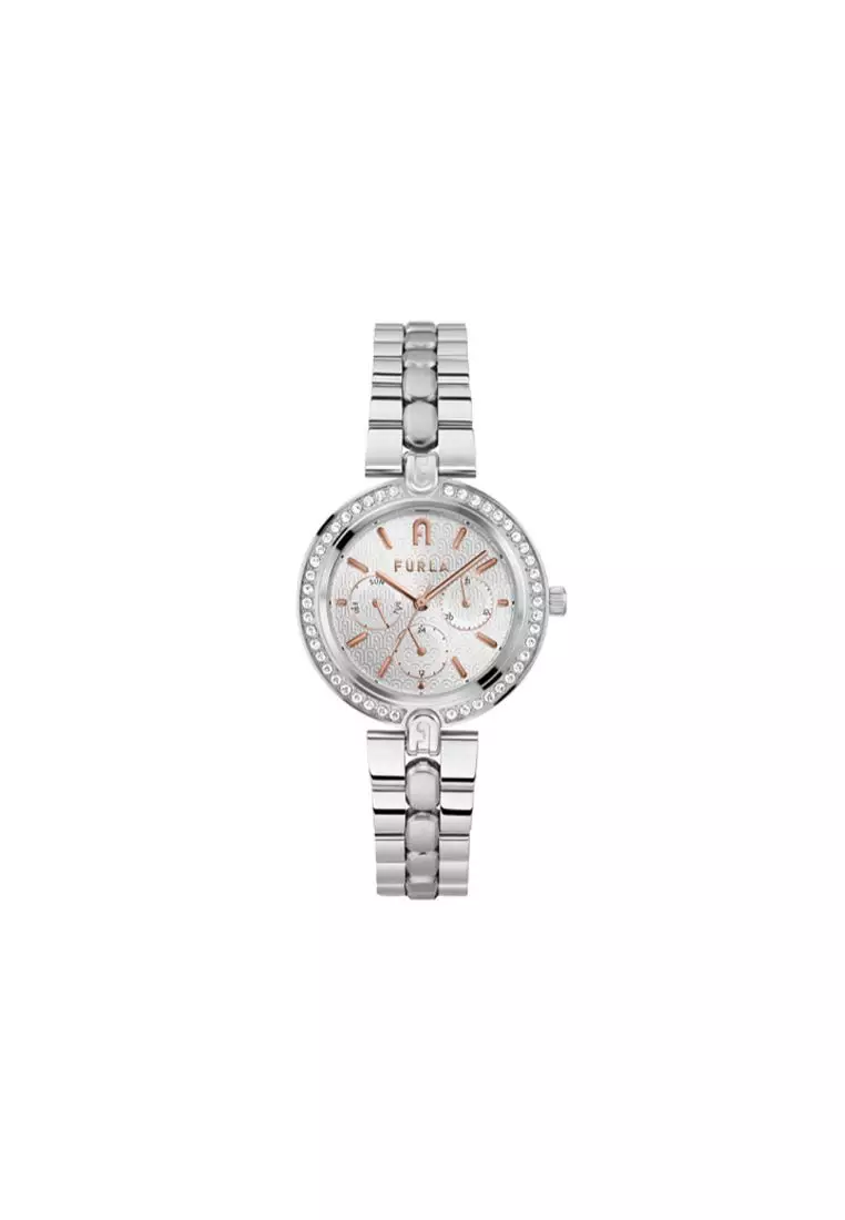Buy FURLA Watches FURLA LOGO LINKS MULTIFUNCTION Silver Tone Case