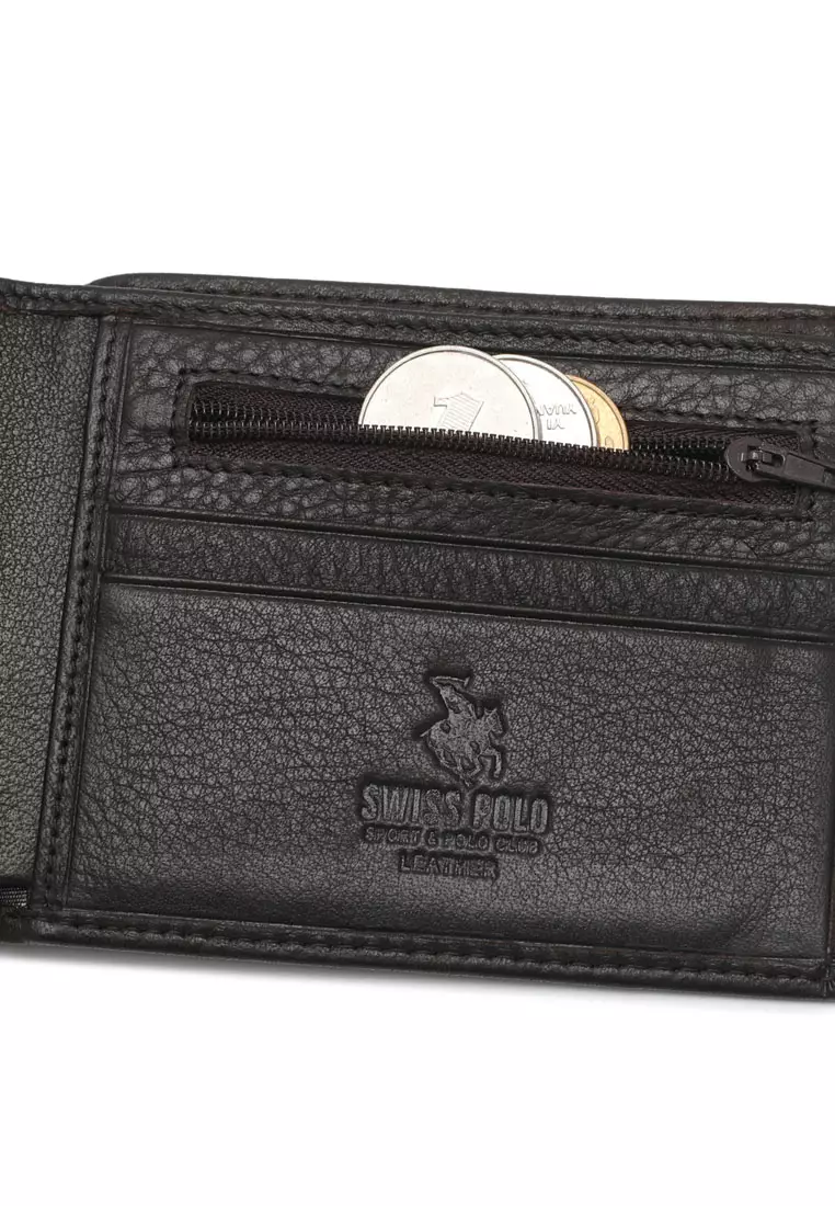 Men's Genuine Leather RFID Short Wallet (Dompet Pendek Pria Kulit Asli RFID Blocking) - Cokelat