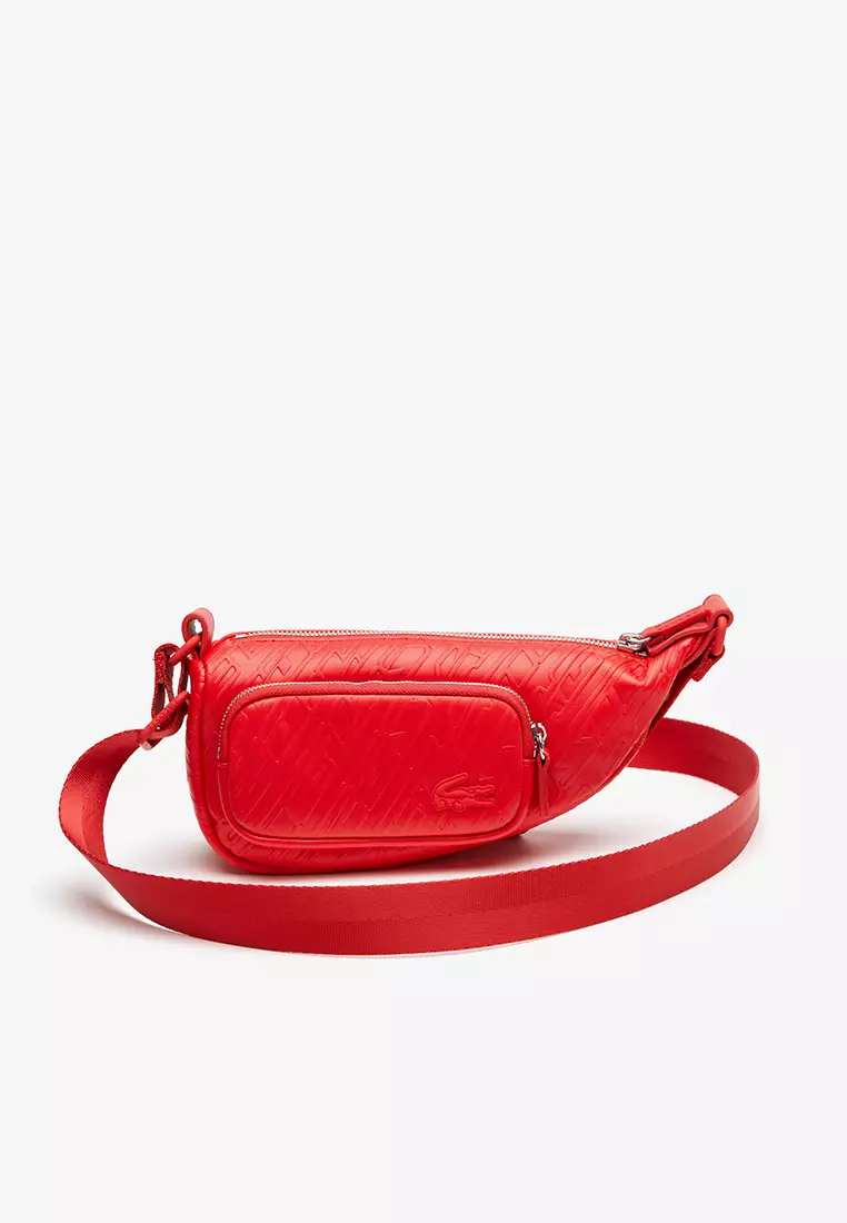 Supreme lacoste shop shoulder bag red