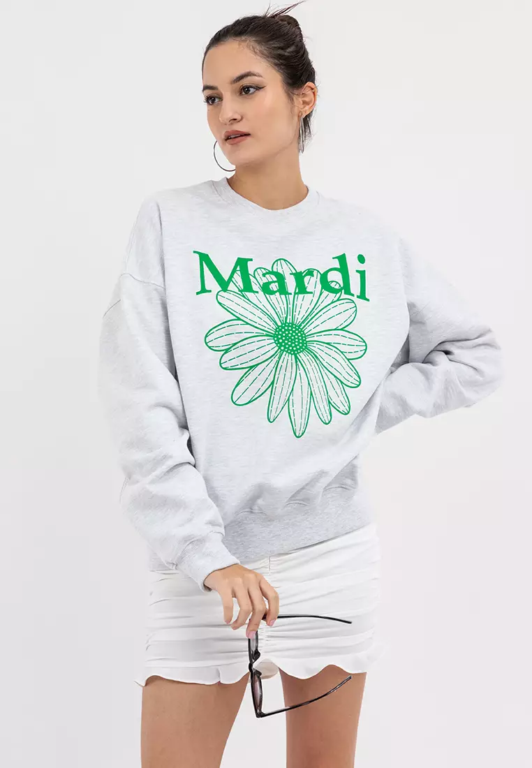 Sweatshirt Flowermardi_Heather Green