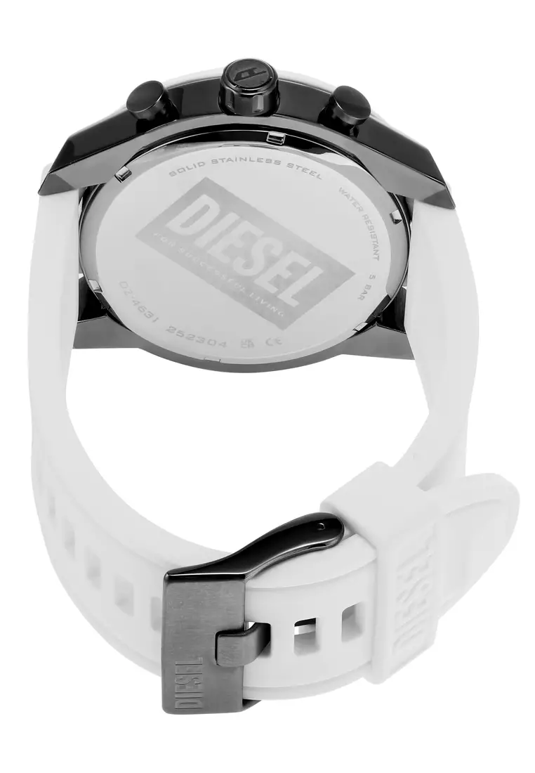 Buy Diesel Diesel Male\'s Split white Silicone Watch DZ4631 2024 Online |  ZALORA Singapore