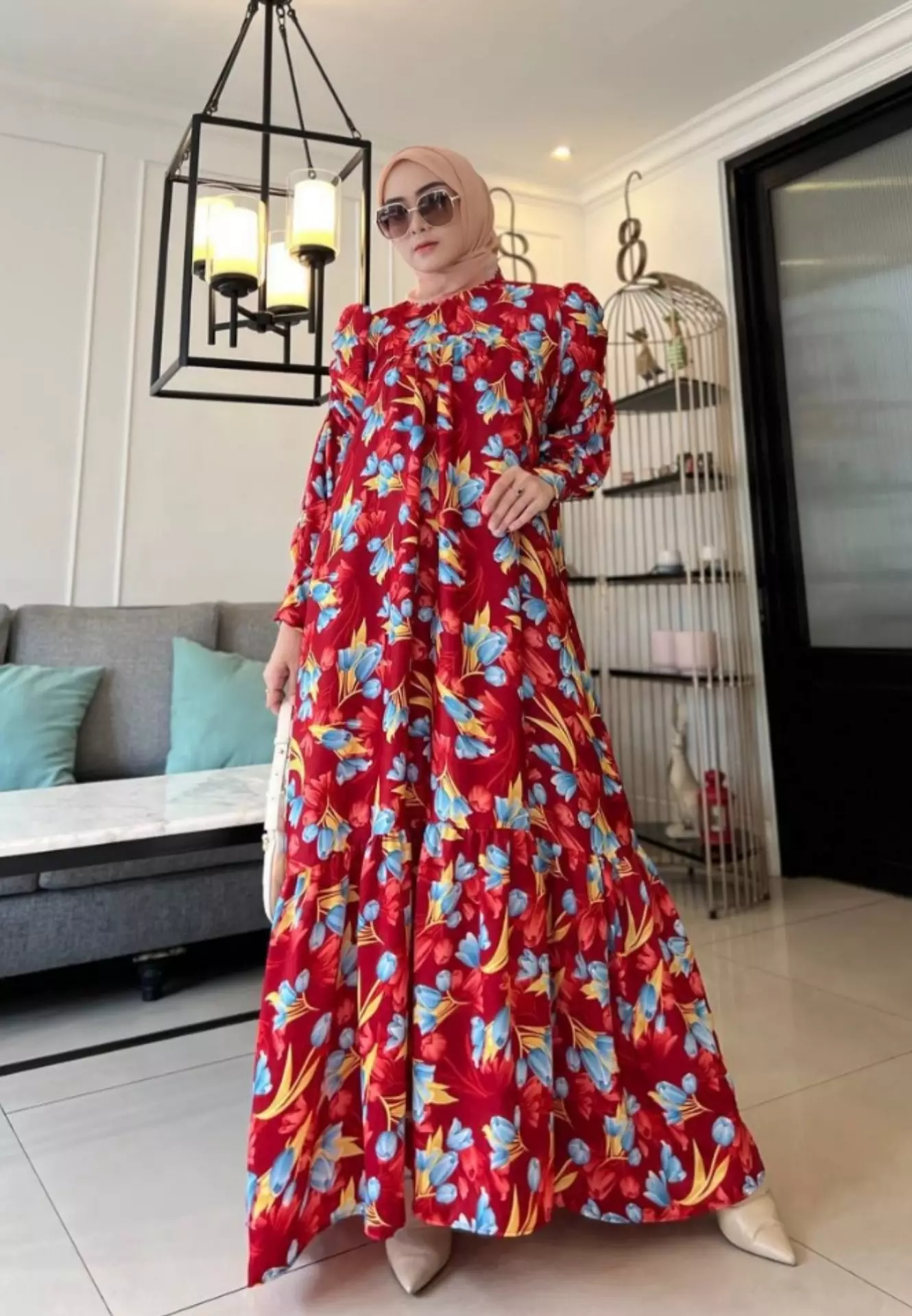 Vulip Maron Dress Batik Premium NAN