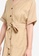 Hopeshow brown Button Mini Dress With Sash 129DAAA49747E3GS_3