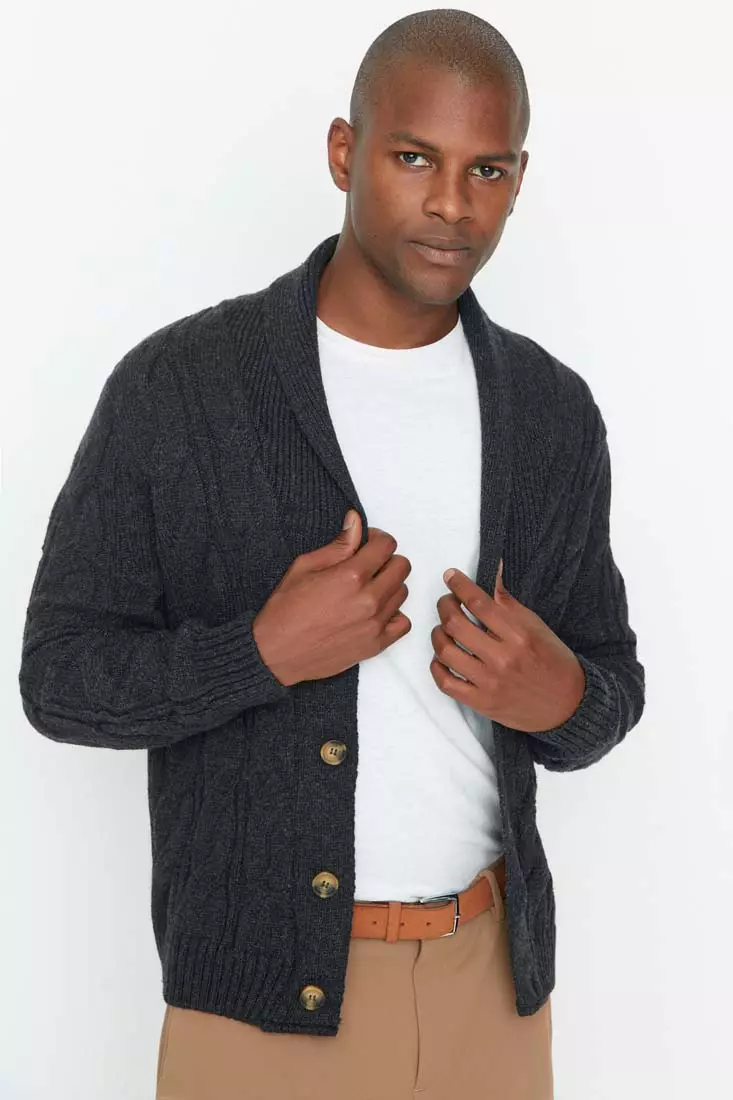 Slim fit shawl collar cardigan online
