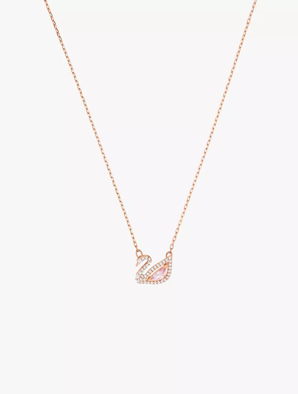 Swarovski swan necklace gold sale